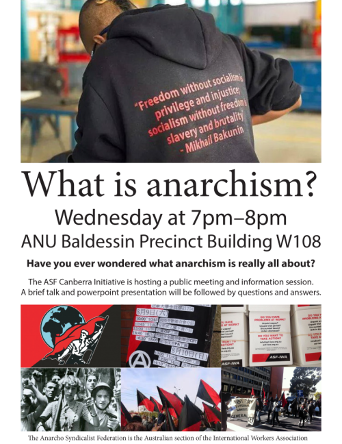 What is Anarchism? Presentation at Australian National University